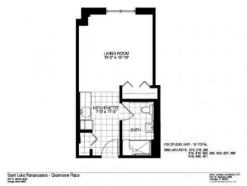 Floorplan of Greenveiw Place, Assisted Living, Chicago, IL 6