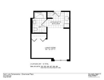 Floorplan of Greenveiw Place, Assisted Living, Chicago, IL 7