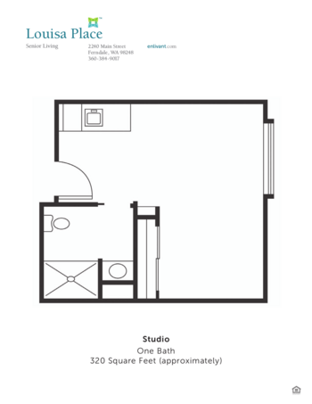 Floorplan of Louisa Place, Assisted Living, Ferndale, WA 1