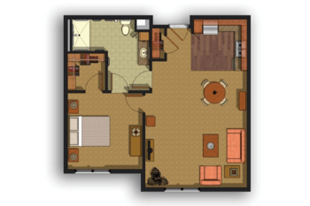 Floorplan of Morningstar of Parker, Assisted Living, Parker, CO 9