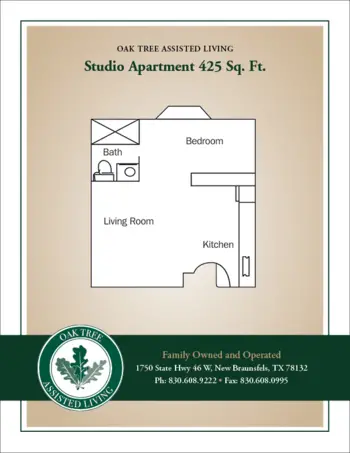 Floorplan of Oaktree Assisted Living, Assisted Living, New Braunfels, TX 6