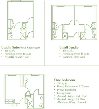 Floorplan of Palmettos of Charleston, Assisted Living, Memory Care, Charleston, SC 1