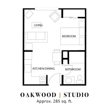 Floorplan of Parkwood Village, Assisted Living, Pratt, KS 1