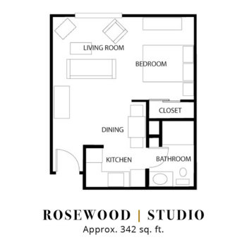 Floorplan of Parkwood Village, Assisted Living, Pratt, KS 2