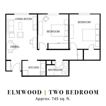 Floorplan of Parkwood Village, Assisted Living, Pratt, KS 4
