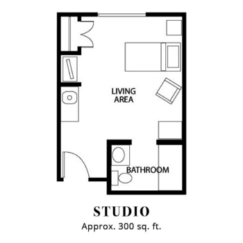 Floorplan of Parkwood Village, Assisted Living, Pratt, KS 5