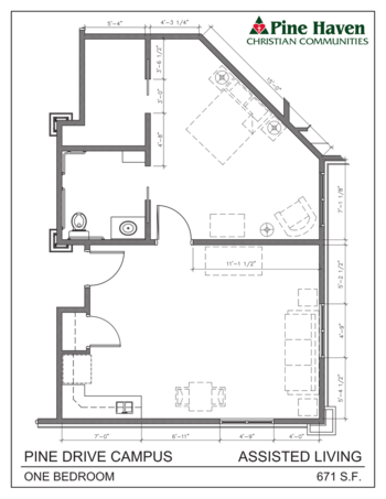 Floorplan of Pine Haven Christian Communities - Pine Drive Campus, Assisted Living, Memory Care, Oostburg, WI 1