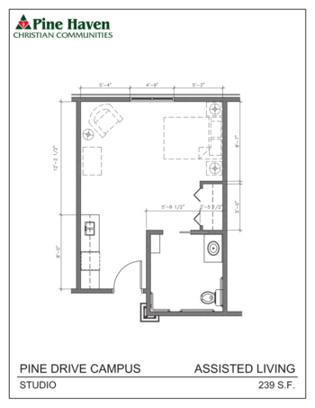 Floorplan of Pine Haven Christian Communities - Pine Drive Campus, Assisted Living, Memory Care, Oostburg, WI 2
