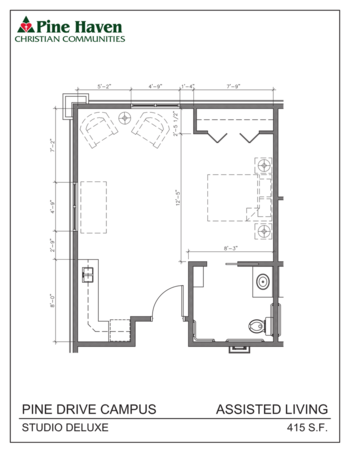 Floorplan of Pine Haven Christian Communities - Pine Drive Campus, Assisted Living, Memory Care, Oostburg, WI 3