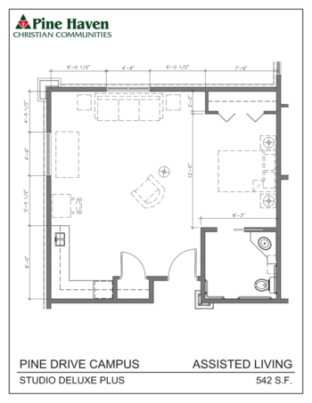 Floorplan of Pine Haven Christian Communities - Pine Drive Campus, Assisted Living, Memory Care, Oostburg, WI 4