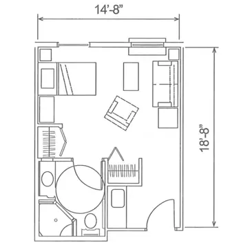 Floorplan of The Gables at Cobb Village, Assisted Living, Royston, GA 3