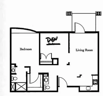 Floorplan of The Garnet of Casa Grande, Assisted Living, Casa Grande, AZ 2