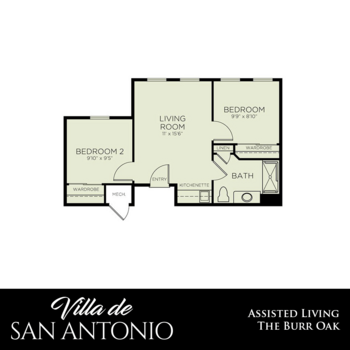 Floorplan of Villa de San Antonio, Assisted Living, San Antonio, TX 1