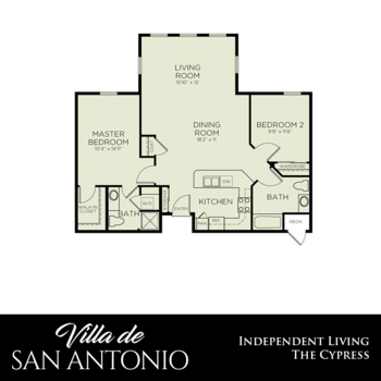 Floorplan of Villa de San Antonio, Assisted Living, San Antonio, TX 6
