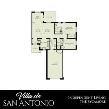 Floorplan of Villa de San Antonio, Assisted Living, San Antonio, TX 10