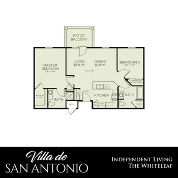Floorplan of Villa de San Antonio, Assisted Living, San Antonio, TX 11