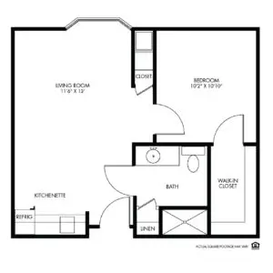 Floorplan of Woodlands Creek Retirement Community, Assisted Living, Memory Care, Clive, IA 9