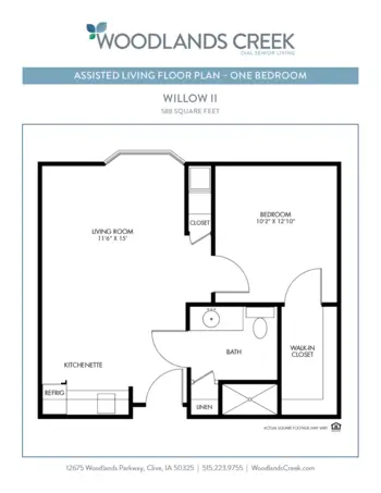 Floorplan of Woodlands Creek Retirement Community, Assisted Living, Memory Care, Clive, IA 11