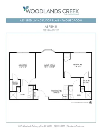 Floorplan of Woodlands Creek Retirement Community, Assisted Living, Memory Care, Clive, IA 17