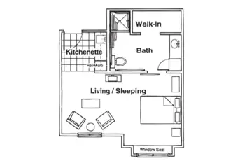 Floorplan of Andover Court, Assisted Living, Andover, KS 1