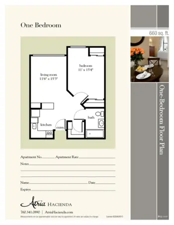 Floorplan of Atria Hacienda, Assisted Living, Palm Desert, CA 4