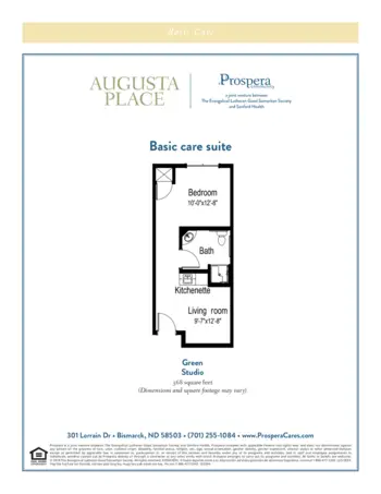 Floorplan of Augusta Place, Assisted Living, Bismarck, ND 5