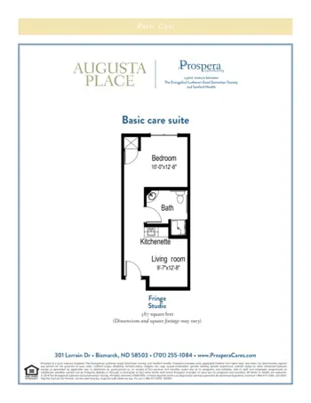 Floorplan of Augusta Place, Assisted Living, Bismarck, ND 6