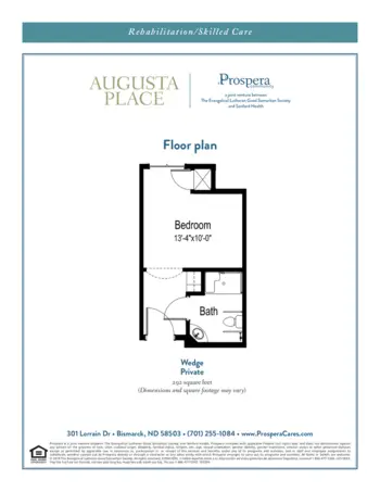 Floorplan of Augusta Place, Assisted Living, Bismarck, ND 7