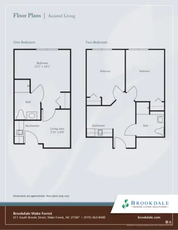 Floorplan of Brookdale Wake Forest, Assisted Living, Wake Forest, NC 1