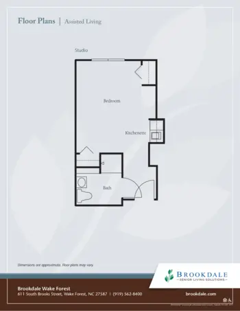 Floorplan of Brookdale Wake Forest, Assisted Living, Wake Forest, NC 2