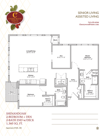 Floorplan of Cherrywood Pointe of Plymouth, Assisted Living, Memory Care, Plymouth, MN 14