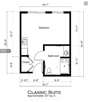 Floorplan of Covenant Glen of Frankenmuth, Assisted Living, Memory Care, Frankenmuth, MI 1