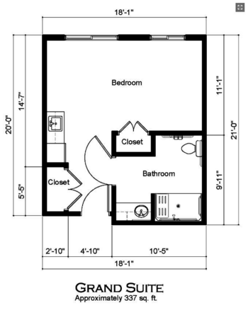 Floorplan of Covenant Glen of Frankenmuth, Assisted Living, Memory Care, Frankenmuth, MI 2