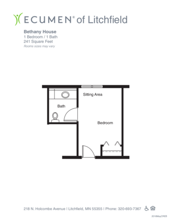 Floorplan of Ecumen of Litchfield, Assisted Living, Memory Care, Litchfield, MN 1