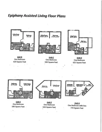 Floorplan of Epiphany Senior Housing, Assisted Living, Coon Rapids, MN 1