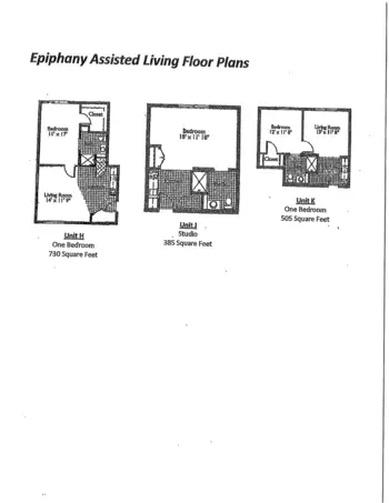 Floorplan of Epiphany Senior Housing, Assisted Living, Coon Rapids, MN 2