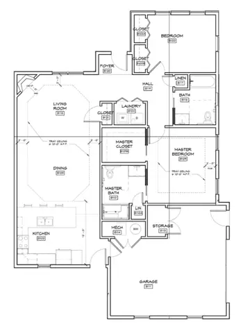 Floorplan of Garbry Ridge, Assisted Living, Piqua, OH 1