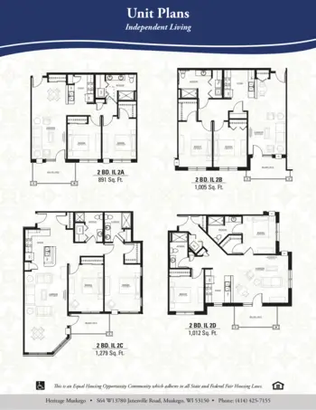 Floorplan of Heritage Muskego, Assisted Living, Memory Care, Muskego, WI 2
