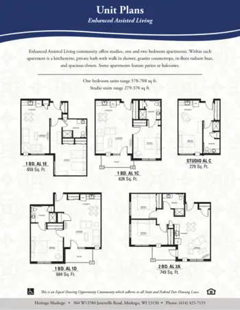 Floorplan of Heritage Muskego, Assisted Living, Memory Care, Muskego, WI 7