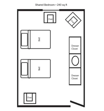 Floorplan of Homeplace Special Care Center at Oak Harbor, Assisted Living, Memory Care, Oak Harbor, WA 1
