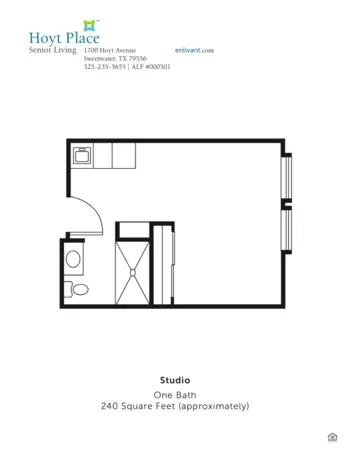 Floorplan of Hoyt Place, Assisted Living, Sweetwater, TX 1