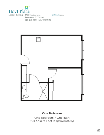 Floorplan of Hoyt Place, Assisted Living, Sweetwater, TX 2