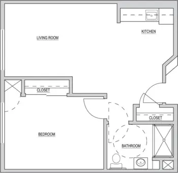 Floorplan of Legacy House of South Jordan, Assisted Living, South Jordan, UT 1