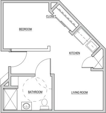 Floorplan of Legacy House of South Jordan, Assisted Living, South Jordan, UT 2