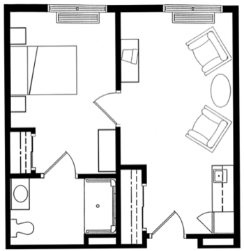 Floorplan of Lighthouse Senior Living at Ellicott City, Assisted Living, Ellicott City, MD 1