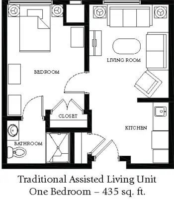 Floorplan of Linda Manor Assisted Living, Assisted Living, Leeds, MA 3