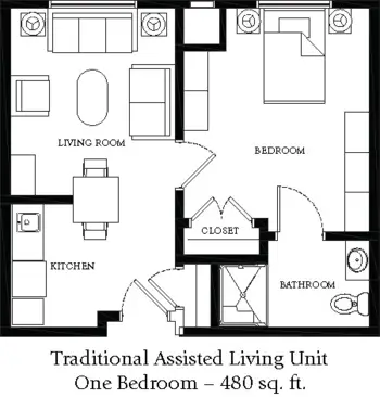 Floorplan of Linda Manor Assisted Living, Assisted Living, Leeds, MA 4