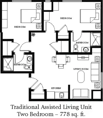 Floorplan of Linda Manor Assisted Living, Assisted Living, Leeds, MA 5