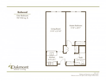 Floorplan of Oakmont of Folsom, Assisted Living, Folsom, CA 16