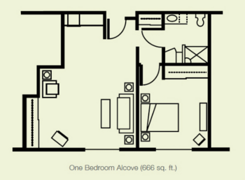 Floorplan of Porter Place, Assisted Living, Denver, CO 1